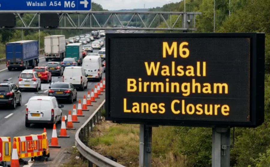 M6 Walsall Birmingham Lanes Closure: What Drivers Need to Know