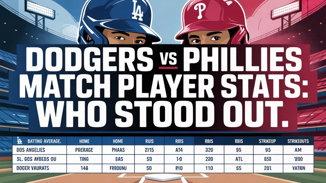 Dodgers vs Phillies Match Player Stats: Who Stood Out