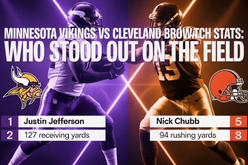 Minnesota Vikings vs Cleveland Browns Match Player Stats: Who Stood Out on the Field