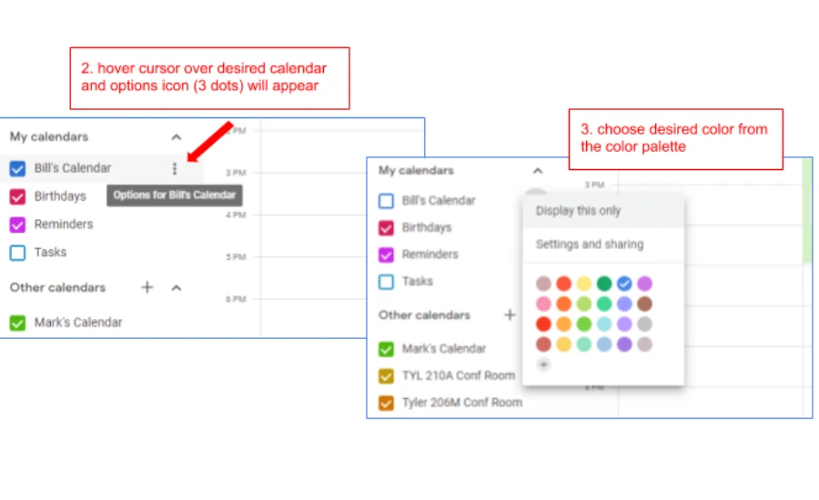 How To Change Colors On Google Calendar