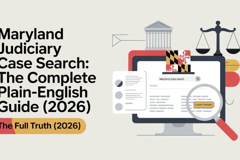 Maryland Judiciary Case: The Complete Plain-English Guide (2026)