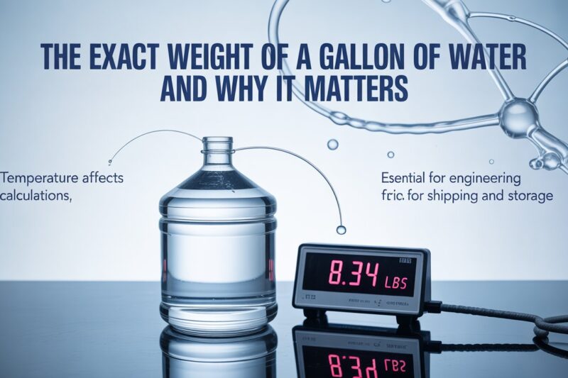 The Exact Weight of a Gallon of Water and Why It Matters 