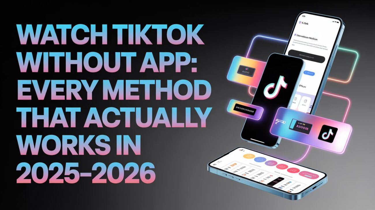 Watch TikTok Without App: Every Method That Actually Works in 2025–2026