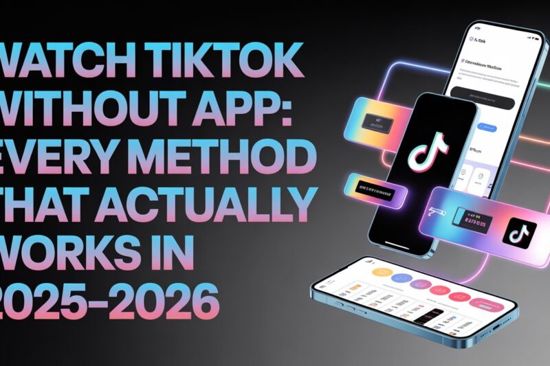 Watch TikTok Without App: Every Method That Actually Works in 2025–2026