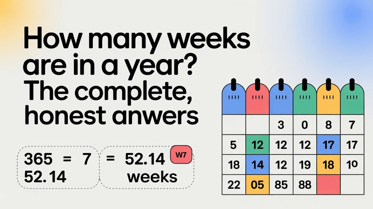 How Many Weeks Are in a Year? The Complete, Honest Answer