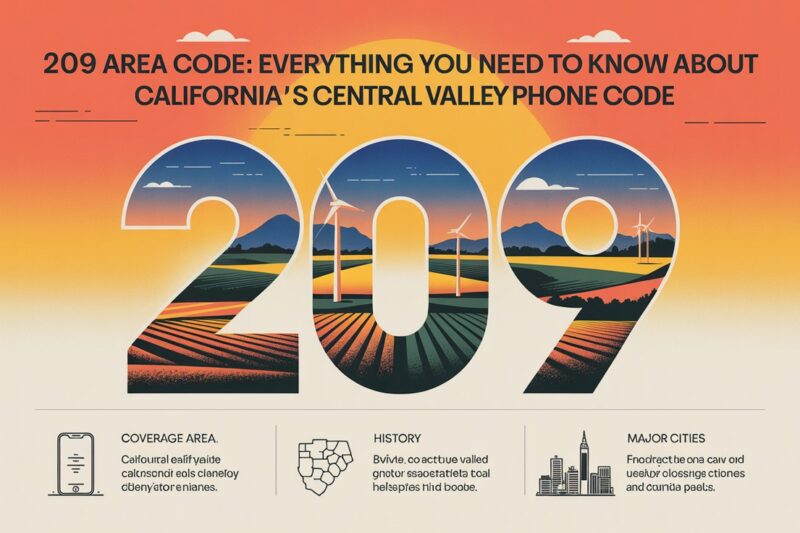 209 Area Code: Everything You Need to Know About California’s Central Valley Phone Code