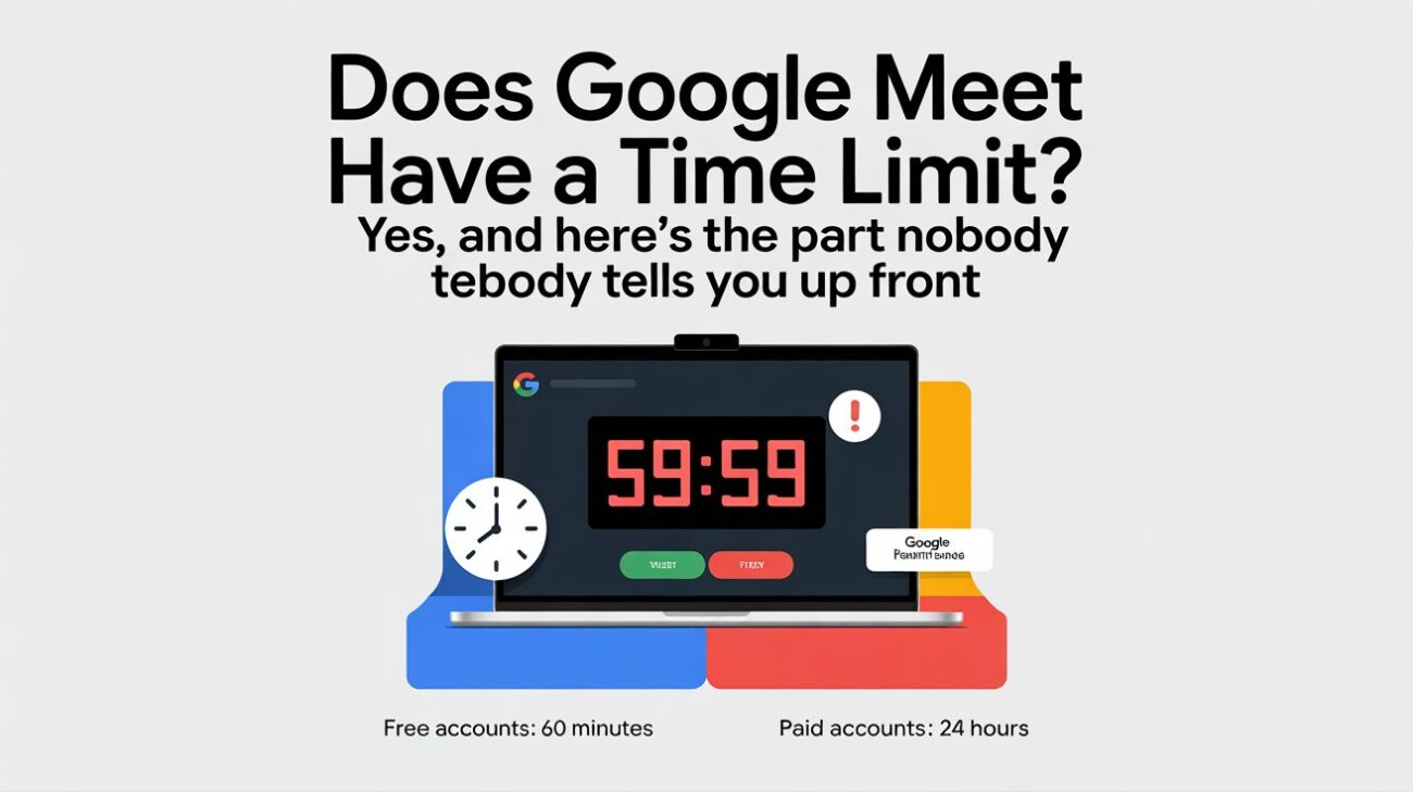 Does Google Meet Have a Time Limit? Yes, and Here's the Part Nobody Tells You Up Front