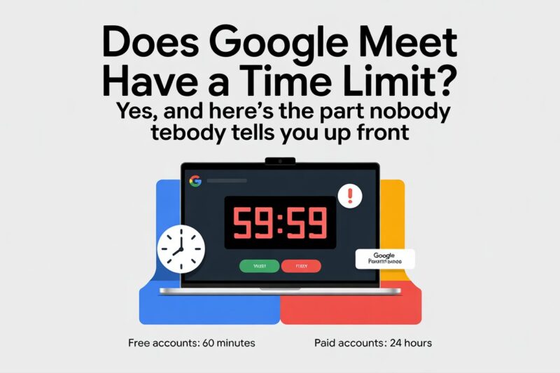 Does Google Meet Have a Time Limit? Yes, and Here's the Part Nobody Tells You Up Front