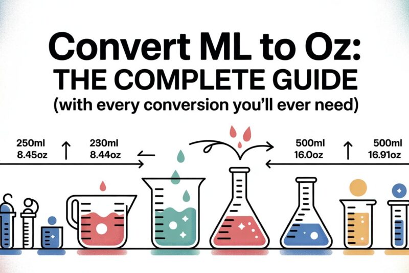Convert ml into oz: The Complete Guide (With Every Conversion You’ll Ever Need)