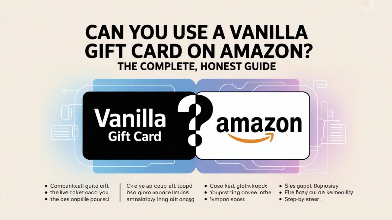 Can You Use a Vanilla Gift Card on Amazon? The Complete, Honest Guide