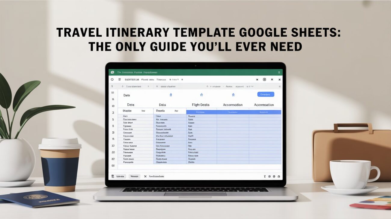 Travel Itinerary Template Google Sheets: The Only Guide You'll Ever Need
