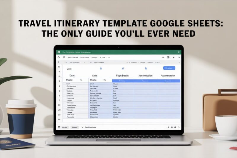 Travel Itinerary Template Google Sheets: The Only Guide You'll Ever Need
