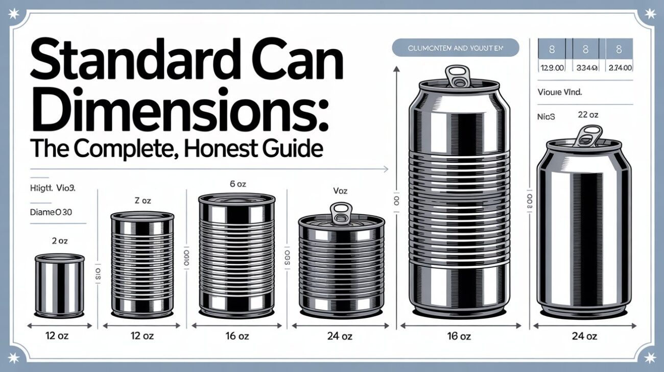 Standard Can Dimensions: The Complete, Honest Guide