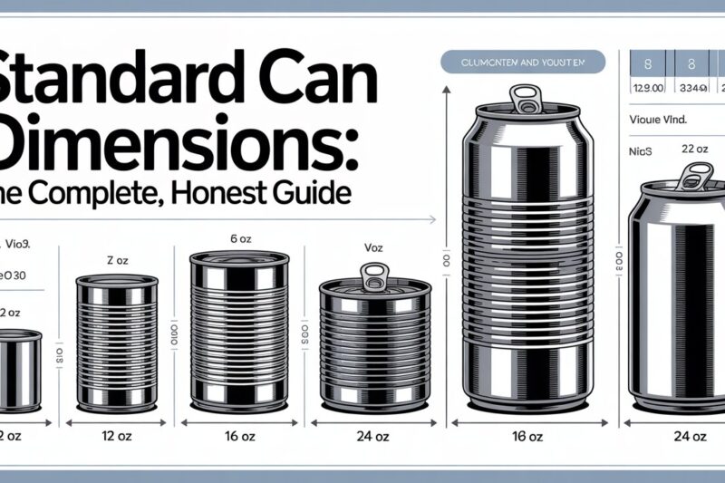 Standard Can Dimensions: The Complete, Honest Guide