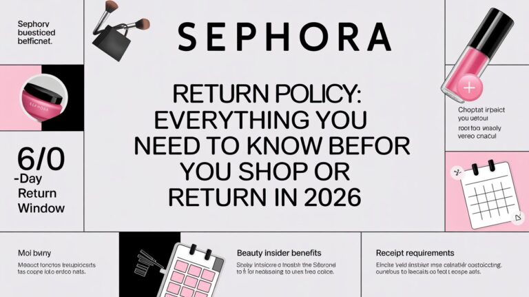 Sephora Return Policy: Everything You Need to Know Before You Shop or