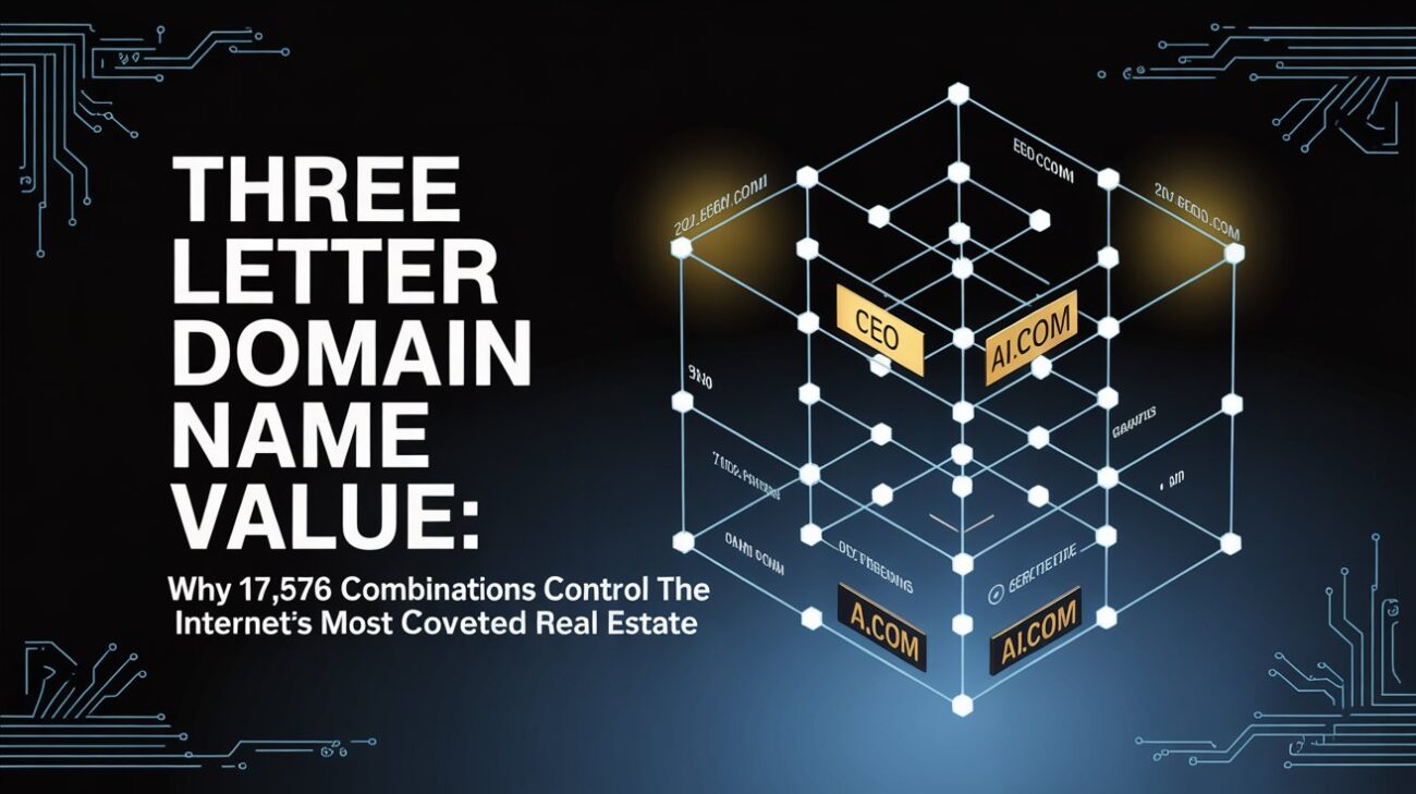 Three Letter Domain Name Value: Why 17,576 Combinations Control the Internet's Most Coveted Real Estate