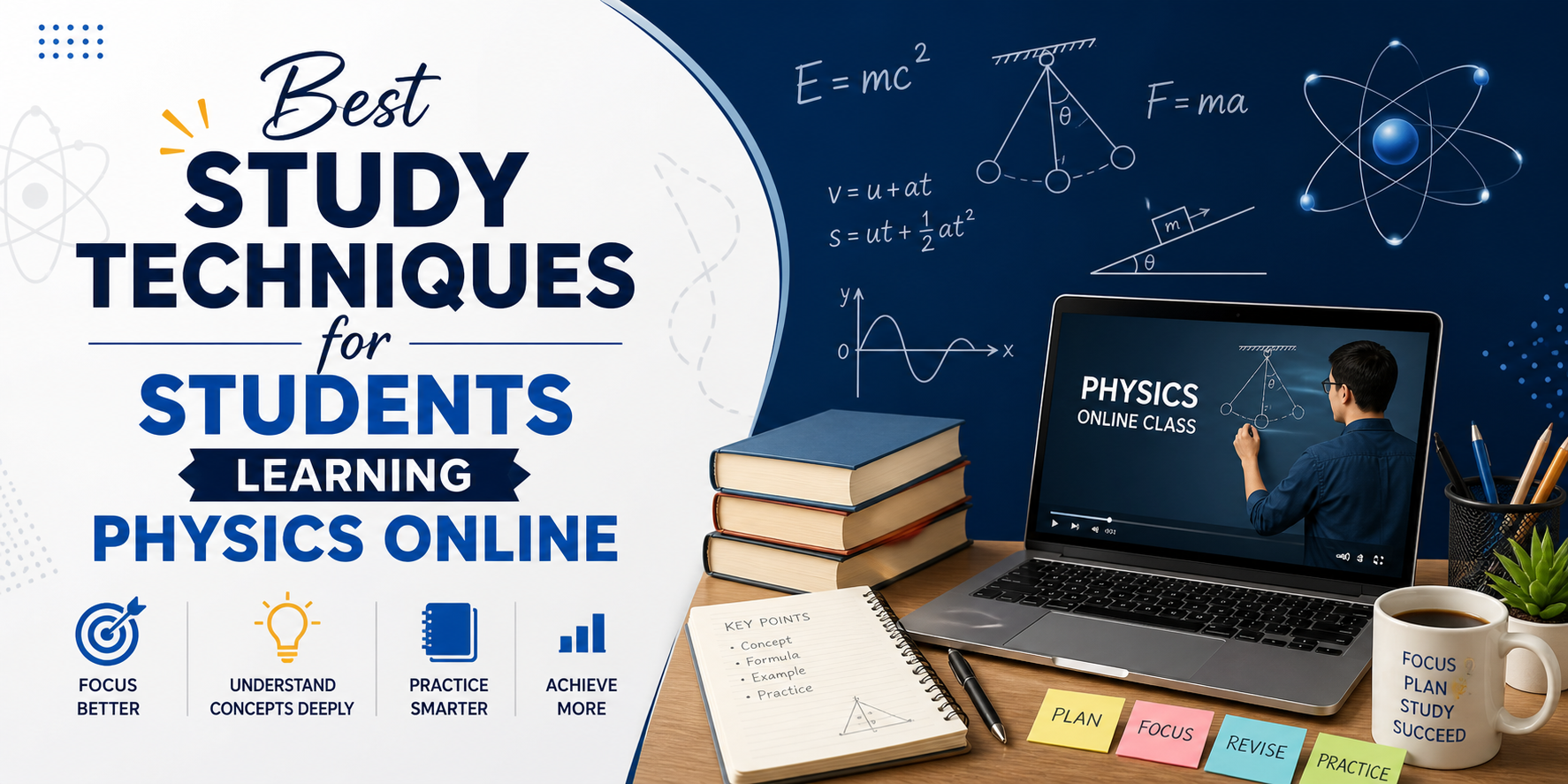 Best Study Techniques for Students Learning Physics Online