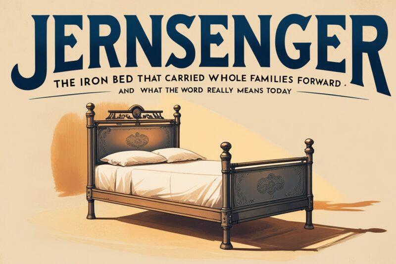 Jernsenger: The Iron Bed That Carried Whole Families Forward — And What the Word Really Means Today
