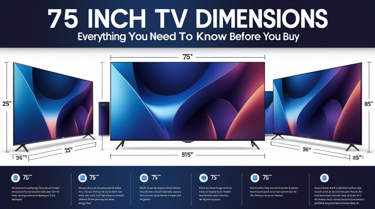 75 Inch TV Dimensions: Everything You Need to Know Before You Buy