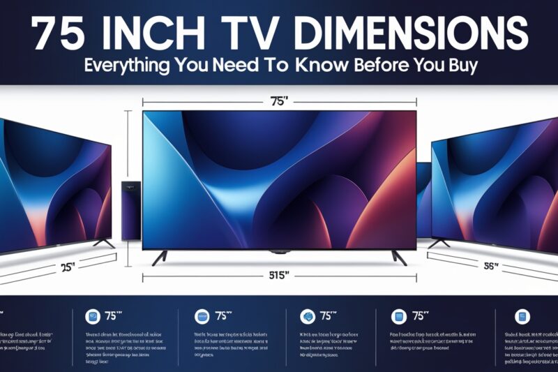 75 Inch TV Dimensions: Everything You Need to Know Before You Buy