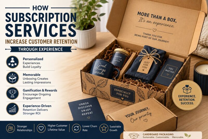 How Subscription Services Increase Customer Retention Through Experience? Using Cardboard For Success 