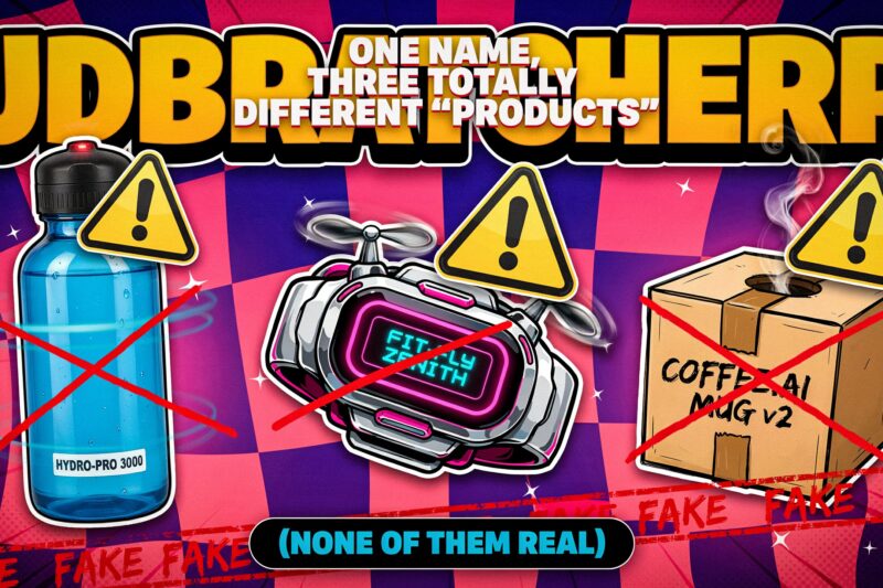 JDBRatcherP: One Name, Three Totally Different “Products” (None of Them Real)